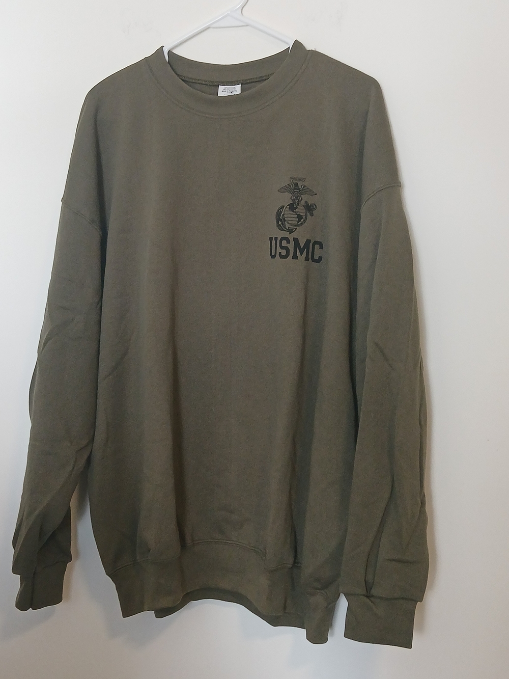 Olive Crewneck Sweatshirt - Military Green
